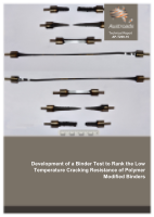 Cover of Development of a Binder Test to Rank the Low Temperature Cracking Resistance of Polymer Modified Binders