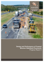 Cover of Design and Performance of Foamed Bitumen Stabilised Pavements: Progress Report 3