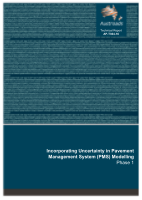 Cover of Incorporating Uncertainty in Pavement Management System (PMS) Modelling: Phase 1