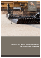 Cover of Selection and Design of Initial Treatments for Sprayed Seal Surfacings
