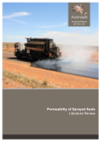 Cover of Permeability of Sprayed Seals: Literature Review