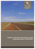 Cover of Validation of Revised Austroads Sprayed Seal Design Approaches: Site Inspection