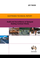 Cover of Audit and Surveillance of Sprayed Sealing Contract Works
