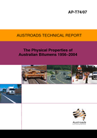 Cover of The Physical Properties of Australian Bitumens 1956-2004