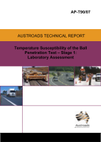 Cover of Temperature Susceptibility of the Ball Penetration Test Stage 1: Laboratory Assessment