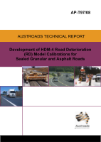 Cover of Development of HDM-4 Road Deterioration (RD) Model Calibrations for Sealed Granular and Asphalt Roads
