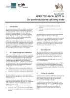 Cover of Dry Powdered Polymer Stabilising Binder