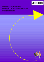 Cover of Competition in the Supply of Roadworks to Government