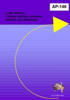 Cover of Lane Rental: Contract Options, Practices, Benefits and Disbenefits