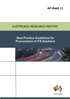 Cover of Best Practice Guidelines for Procurement of ITS Solutions