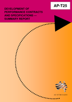 Cover of Development of Performance Contracts and Specifications: Summary Report