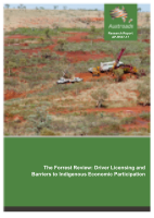 Cover of The Forrest Review: Driver Licensing and Barriers to Indigenous Economic Participation