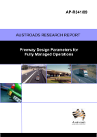 Cover of Freeway Design Parameters for Fully Managed Operations