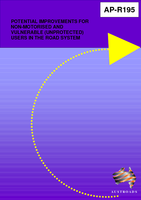 Cover of Potential Improvements for Non-Motorised and Vulnerable (Unprotected) Users in the Road System