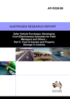 Cover of Safer Vehicle Purchases: Developing Cost-Effectiveness Estimates for Fleet Managers and Others Part C: Cost of Injuries and Property Damage in Crashes