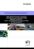 Cover of Safer Vehicle Purchases: Developing Cost-Effectiveness Estimates for Fleet Managers and Others Part E: Cost-Effectiveness Analysis of Fleet Purchasing Options