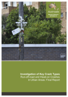 Cover of Investigation of Key Crash Types: Run-off-road and Head-on Crashes in Urban Areas: Final Report