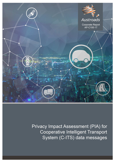 Cover of Privacy Impact Assessment (PIA) for Cooperative Intelligent Transport System (C-ITS) data messages