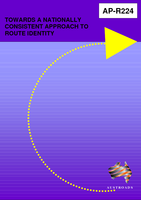 Cover of Towards a Nationally Consistent Approach to Route Identity
