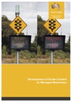 Cover of Development of Guide Content on Managed Motorways