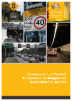 Cover of Development of Product Acceptance Techniques for Road Network Devices